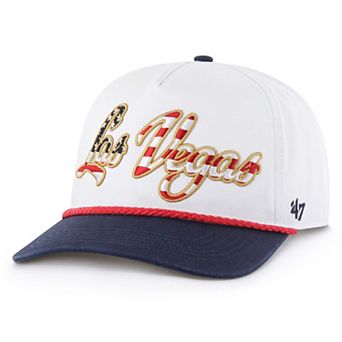 Men's '47 White Las Vegas Raiders Patriotic Overhand Hitch Adjustable Hat