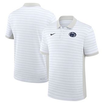 Men's Nike White Penn State Nittany Lions 2025 Early Season Coaches Sideline Victory Stripe Performance Polo