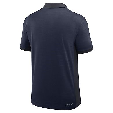 Men's Nike Navy Penn State Nittany Lions 2025 Early Season Coaches Sideline Victory Stripe Performance Polo