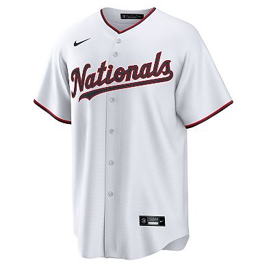 Men's Nike James Wood White Washington Nationals Home Replica Jersey