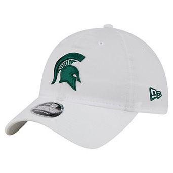 Men's New Era White Michigan State Spartans Active Ripstop 9TWENTY Adjustable Hat