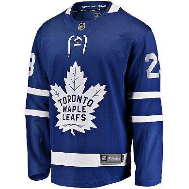Men's Fanatics Matthew Knies Blue Toronto Maple Leafs Home Premier Breakaway Player Jersey