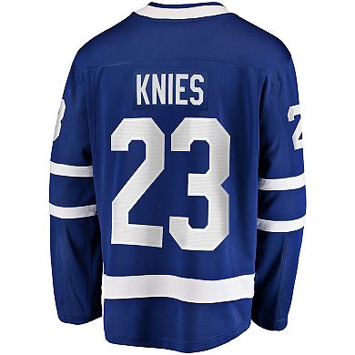 Men's Fanatics Matthew Knies Blue Toronto Maple Leafs Home Premier Breakaway Player Jersey