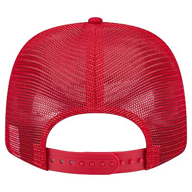 Men's New Era Red Cincinnati Reds Flag 9SEVENTY Stretch-Snap Hat