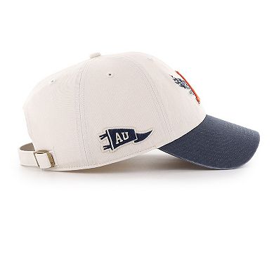 Men's '47 Cream Auburn Tigers Grand Stand Clean Up Adjustable Hat