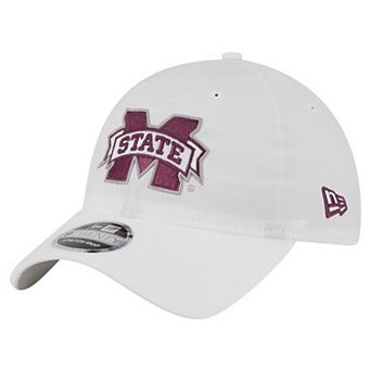 Men's New Era White Mississippi State Bulldogs Active Ripstop 9TWENTY Adjustable Hat