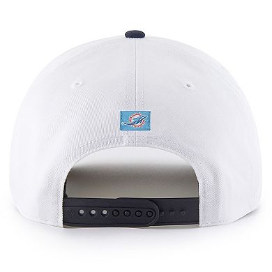 Men's '47 White Miami Dolphins Patriotic Overhand Hitch Adjustable Hat
