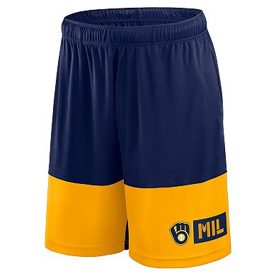 Men's Fanatics Navy Milwaukee Brewers Best of the Best Shorts