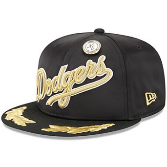 Men's New Era Black Los Angeles Dodgers 2025 59FIFTY Day Gold Leaf 59FIFTY Fitted Hat