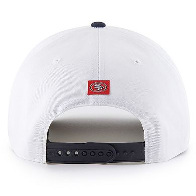 Men's '47 White San Francisco 49ers Patriotic Overhand Hitch Adjustable Hat