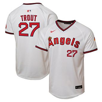 Youth Nike Mike Trout White Los Angeles Angels Alternate 2 Limited Player Jersey
