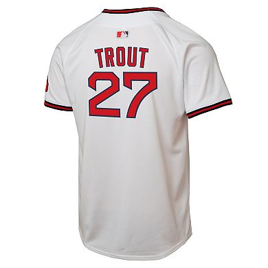 Youth Nike Mike Trout White Los Angeles Angels Alternate 2 Limited Player Jersey