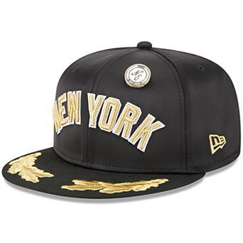Men's New Era Black New York Yankees 2025 59FIFTY Day Gold Leaf 59FIFTY Fitted Hat