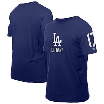 Men's New Era Shohei Ohtani Royal Los Angeles Dodgers Design Lab Name & Number T-Shirt