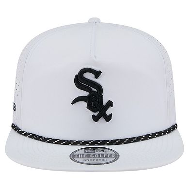 Men's New Era White Chicago White Sox Perforated Golfer Snapback Hat