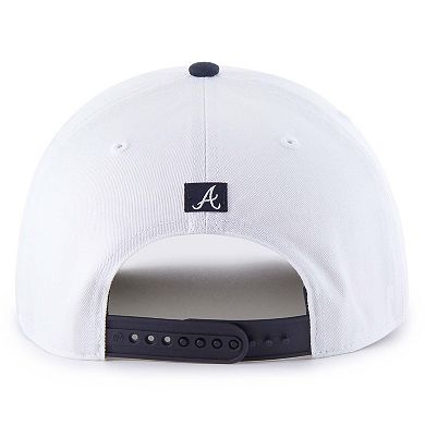 Men's '47 White Atlanta Braves Patriotic Overhand Hitch Adjustable Hat