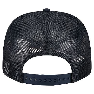 Men's New Era Navy Atlanta Braves Flag 9SEVENTY Stretch-Snap Hat