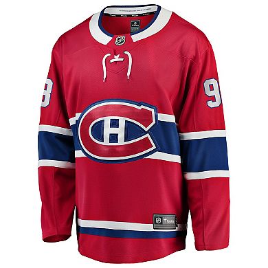 Men's Fanatics Ivan Demidov Red Montreal Canadiens Home Breakaway Jersey