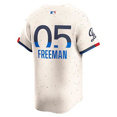 Men's Nike Freddie Freeman Cream Los Angeles Dodgers City Connect Limited Player Jersey