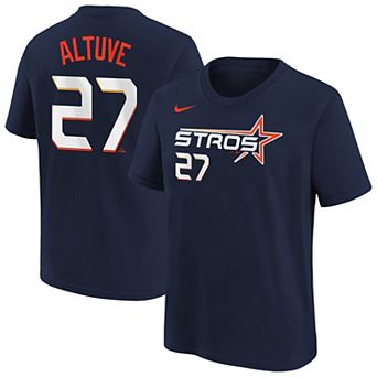 Youth Nike Jose Altuve Navy Houston Astros Fuse City Connect Name & Number T-Shirt