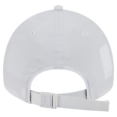 Men's New Era White Duke Blue Devils Active Ripstop 9TWENTY Adjustable Hat