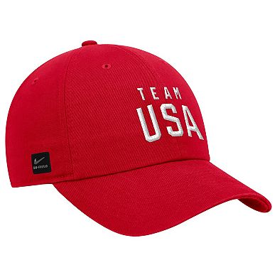 Men's Nike Red Team USA Club Adjustable Hat