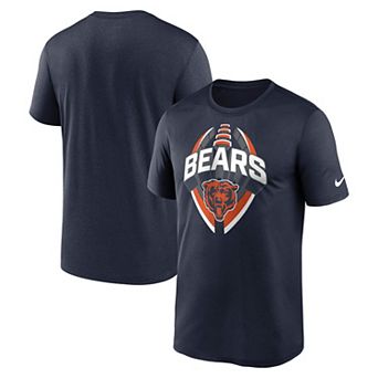 Men's Nike Navy Chicago Bears Big & Tall Primetime Legend Icon Performance T-Shirt
