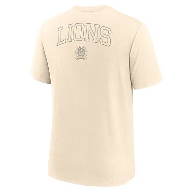 Men's Nike Cream Detroit Lions Glory Tri-Blend T-Shirt