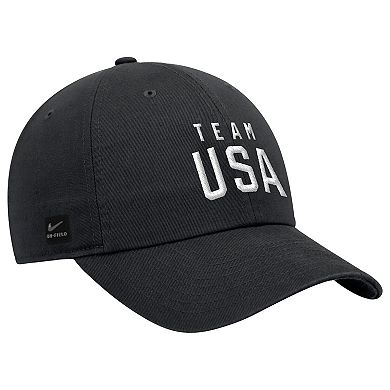 Men's Nike Black Team USA Club Adjustable Hat
