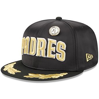 Men's New Era Black San Diego Padres 2025 59FIFTY Day Gold Leaf 59FIFTY Fitted Hat