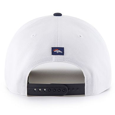 Men's '47 White Denver Broncos Patriotic Overhand Hitch Adjustable Hat