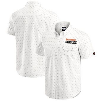 Men's Darius Rucker Collection by Fanatics Cream Baltimore Orioles Printed Button-Down Top