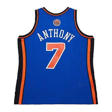 Men's Mitchell & Ness Carmelo Anthony Blue New York Knicks 2010/11 Swingman Jersey