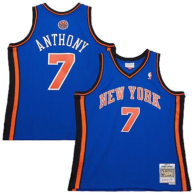 Men's Mitchell & Ness Carmelo Anthony Blue New York Knicks 2010/11 Swingman Jersey