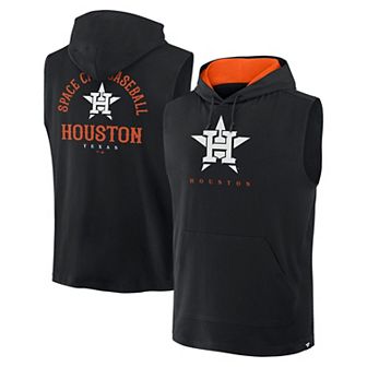 Men's Fanatics Black Houston Astros Fire Speed Sleeveless Pullover Hoodie