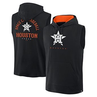 Men's Fanatics Black Houston Astros Fire Speed Sleeveless Pullover Hoodie
