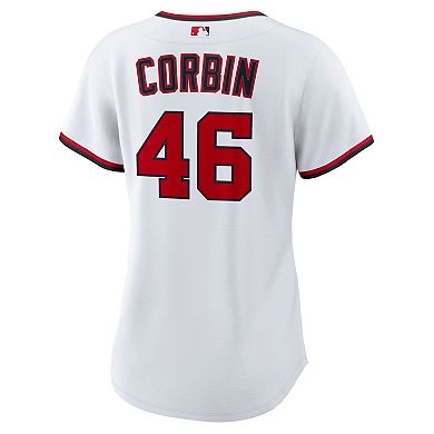Women's Nike Patrick Corbin White Washington Nationals Home 2.0 Replica Jersey