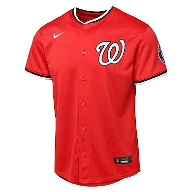 Youth Red Washington Nationals Alternate 2 Limited Jersey