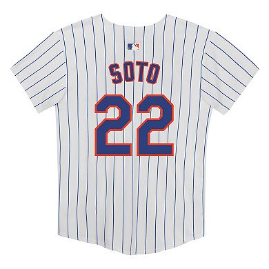 Preschool Nike Juan Soto White New York Mets Home Game Jersey