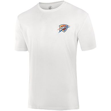 Unisex FISLL White Oklahoma City Thunder Burst Logo T-Shirt