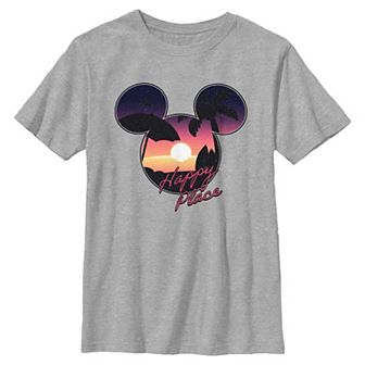 Disney's Mickey Mouse Happy Place Tropical Ears Boys 8-20 Graphic Tee