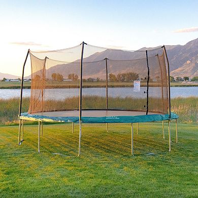 Skywalker Trampolines 17ft x 15ft Oval Trampoline with Enclosure Green