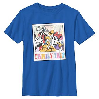 Disney's Mickey Mouse And Friends Family Trip Photo Boys 8-20 Graphic Tee