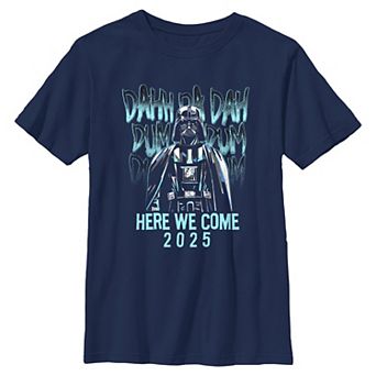 Boys 8-20 Star Wars Darth Vader Here We Come 2025 Graphic Tee
