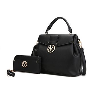 MKF Collection Aurora Women's Satchel Shoulder Bag with Wallet by Mia k
