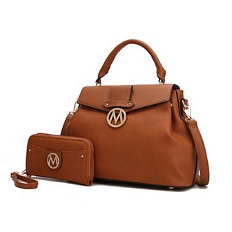 MKF Collection Aurora Women's Satchel Shoulder Bag with Wallet by Mia k