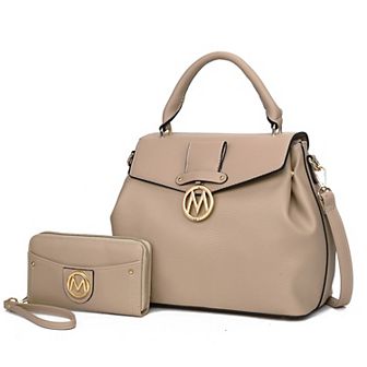 MKF Collection Aurora Women's Satchel Shoulder Bag with Wallet by Mia k