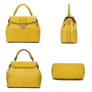 MKF Collection Aurora Women's Satchel Shoulder Bag with Wallet by Mia k