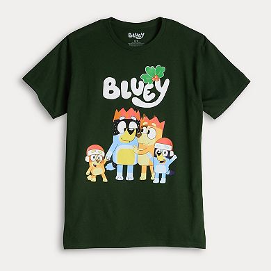 Men's Bluey Family Christmas Graphic Tee