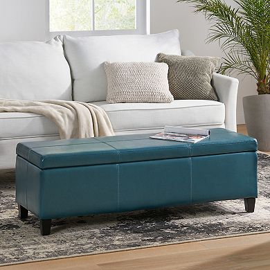 Merax Storage Ottoman, Pu Upholstery, Versatile Storage & Seating